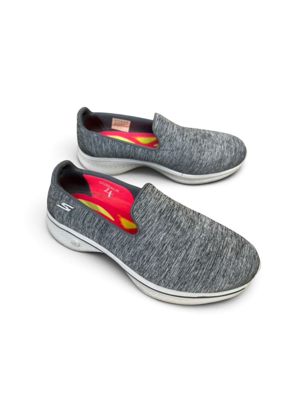 Skechers GoGaMax Slop on Grey Heather Sneakers Shoes Women’s size 8